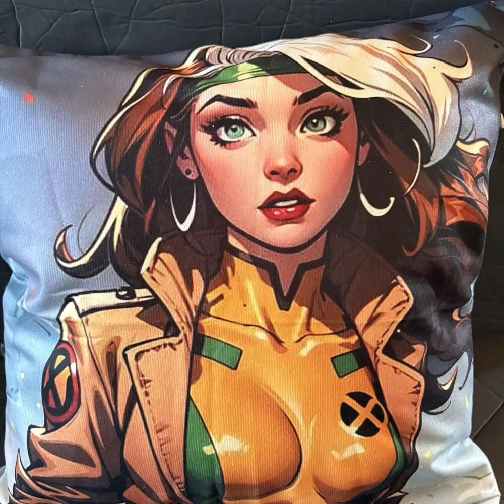 X-Men ROGUE 18x18 Pillowcase Full Color Double Sided - Pillowcase Only